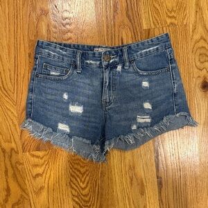 Free People Distressed Denim Women Shorts